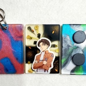 Attack On Titan Captain Levi Keychain or Fridge Magnet "Your Choice"